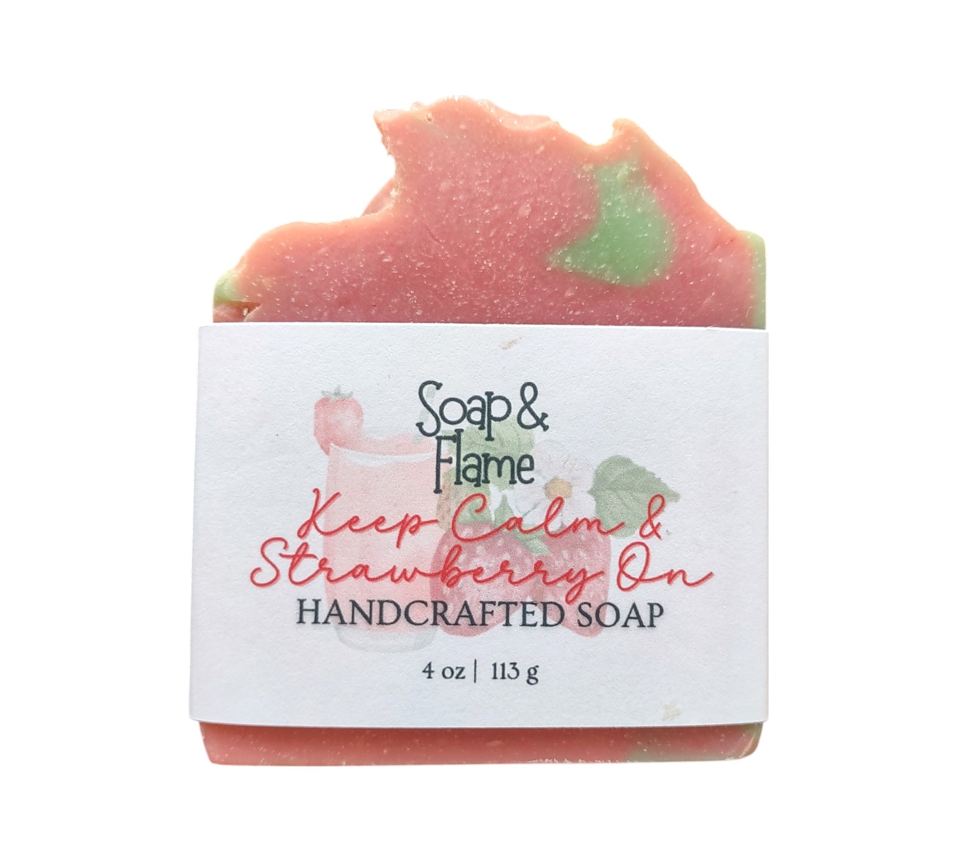 Keep Calm and Strawberry On Soap