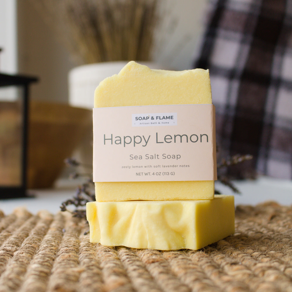 Happy Lemon Sea Salt Soap