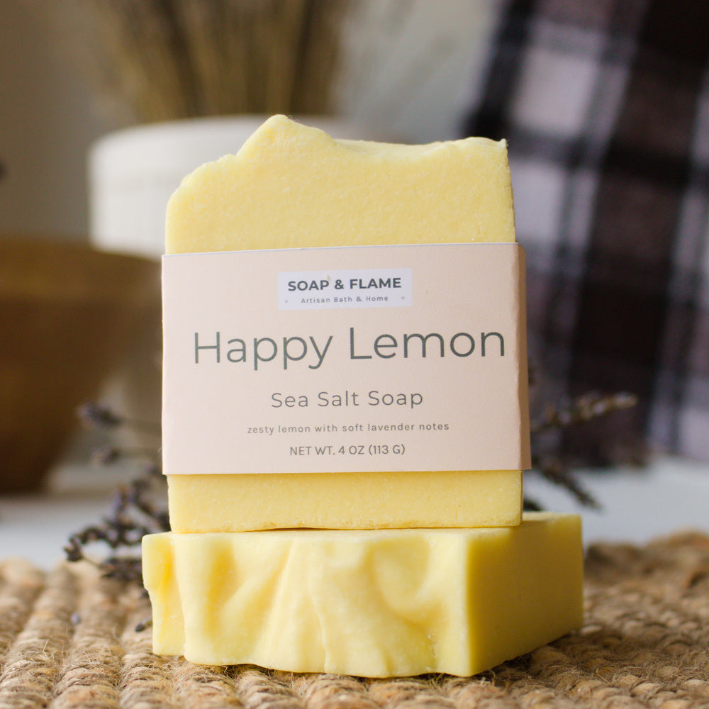 Happy Lemon Sea Salt Soap