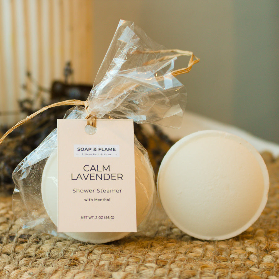 Calm Lavender Shower Steamer with Menthol