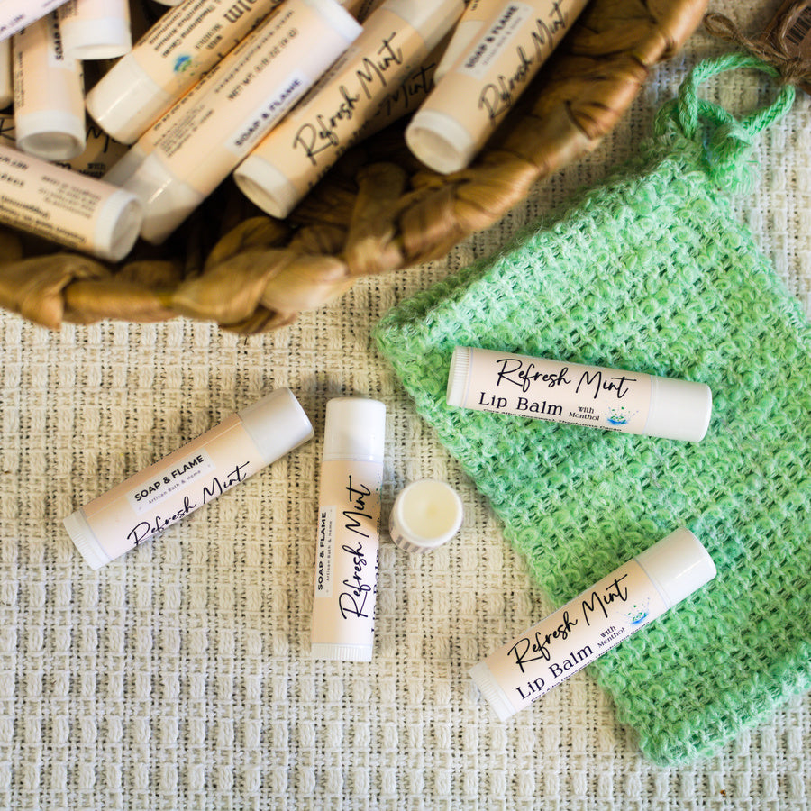 Multiple Refresh Mint lip balms
