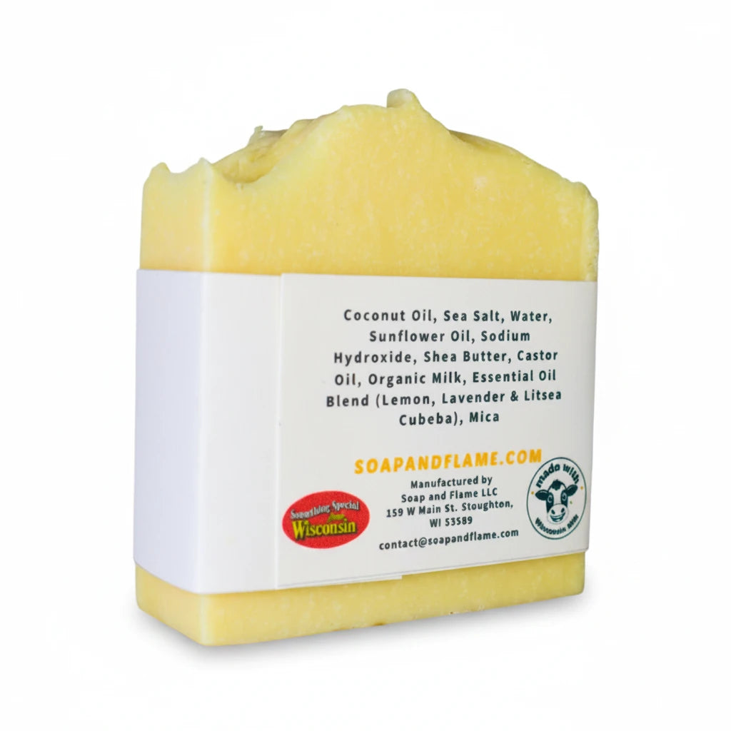 Happy Lemon Milk & Sea Salt Soap Bar