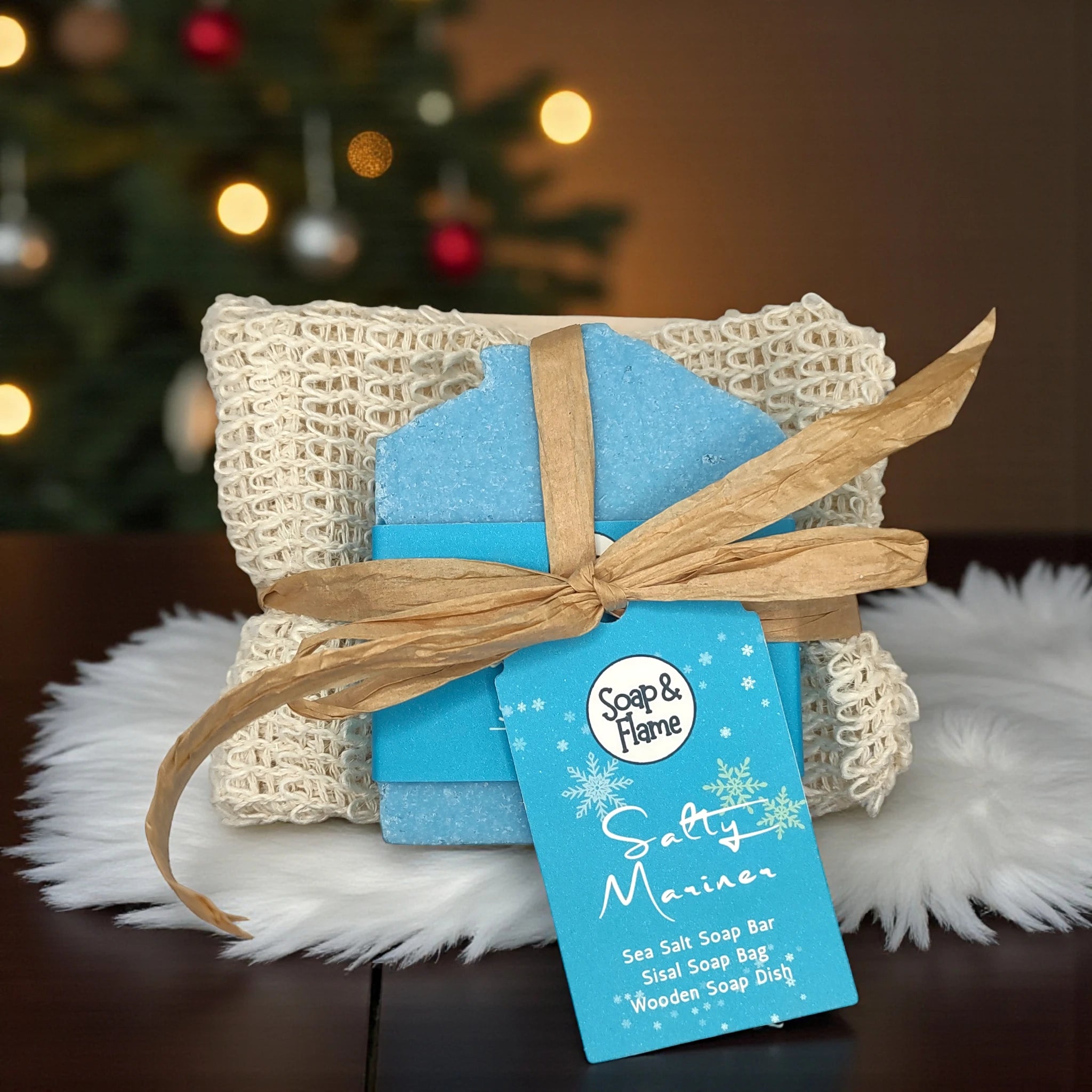 Salty Mariner Soap, Soap Bag & Soap Dish Gift Set