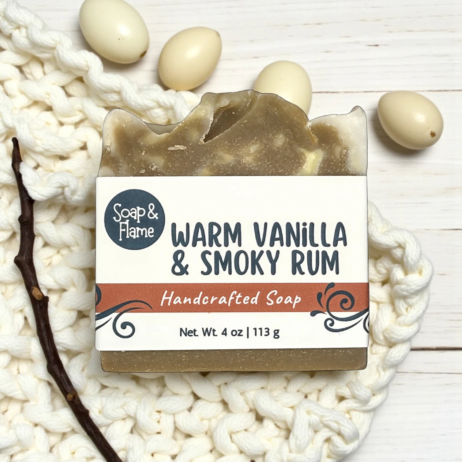 Warm Vanilla & Smoky Rum Soap