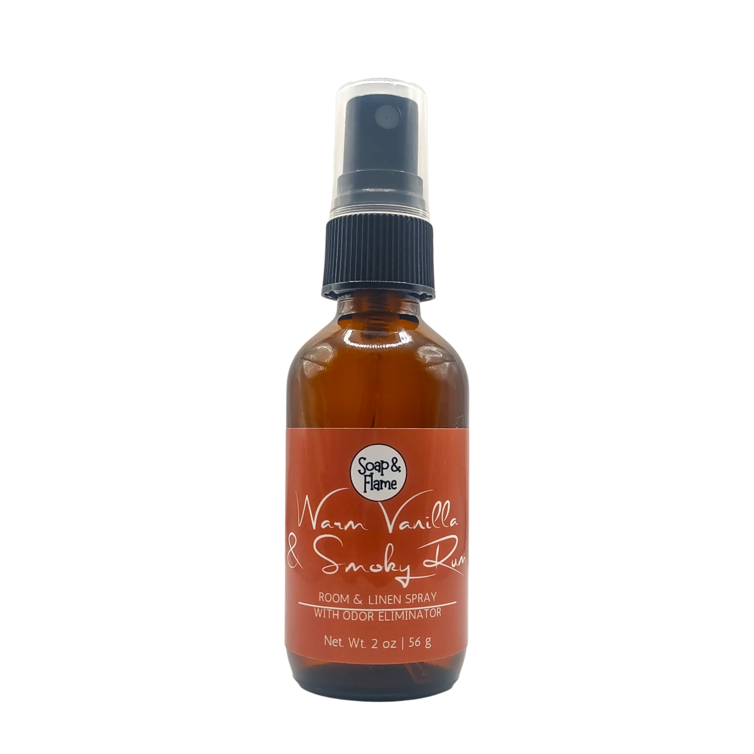 Warm Vanilla & Smoky Rum Room and Linen Spray with Odor Eliminator