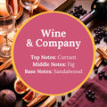 wine and company infographic Top Notes: Currant
Middle Notes: Fig
Base Notes: Sandalwood
