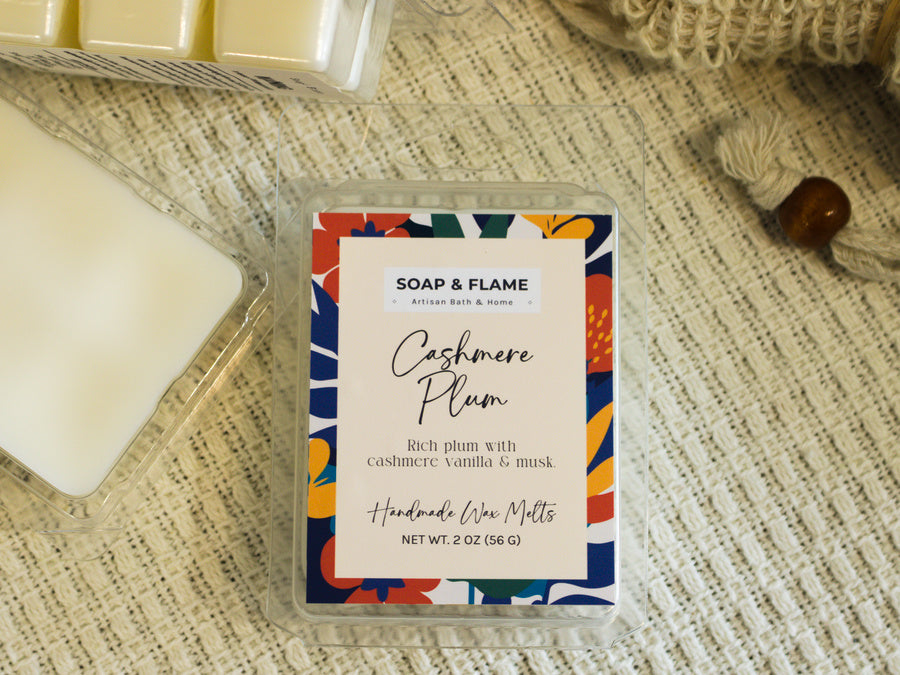 Cashmere Plum wax melts clamshell