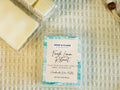 fresh linen retreat wax melts in a clamshell