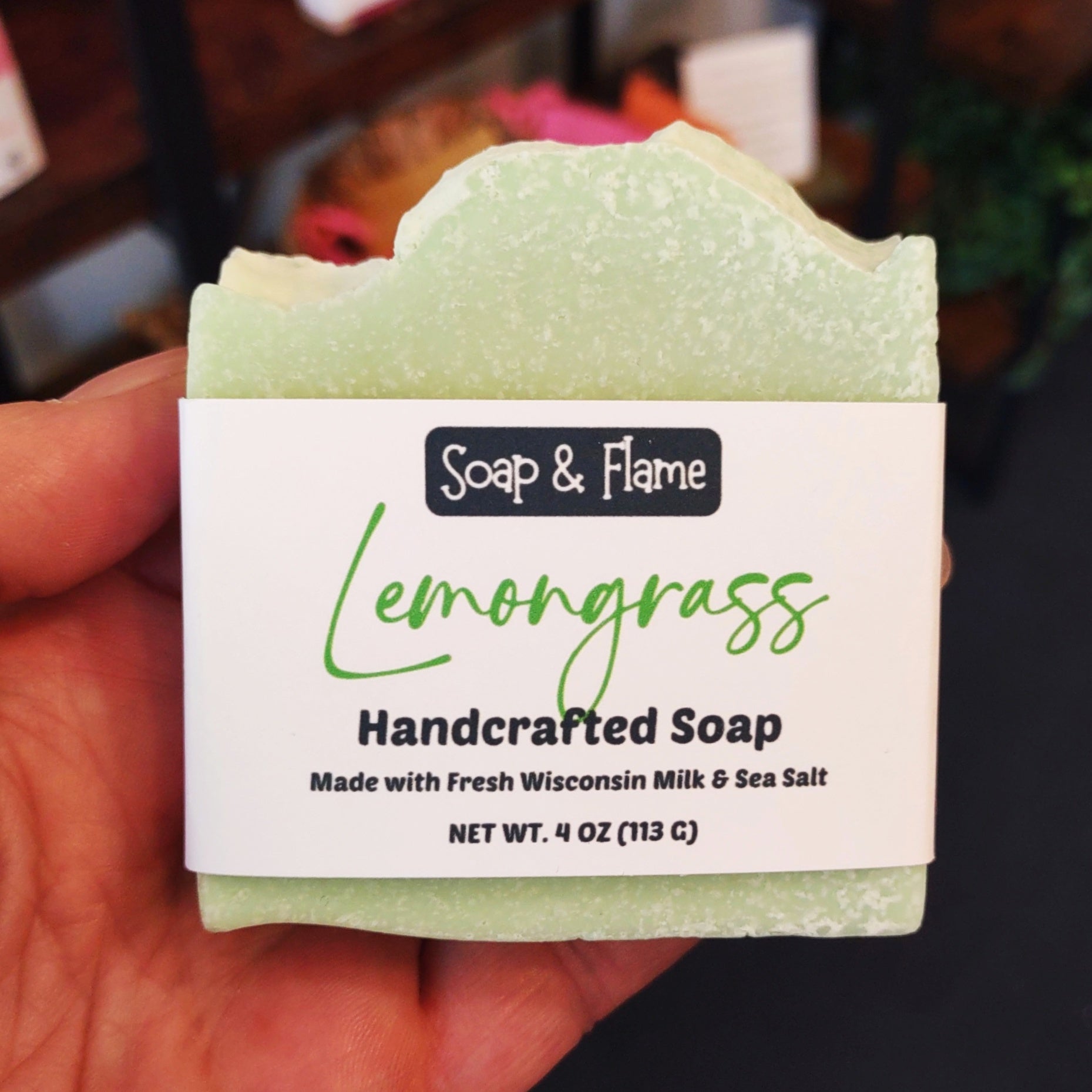 Lemongrass Soap with Milk & Sea Salt
