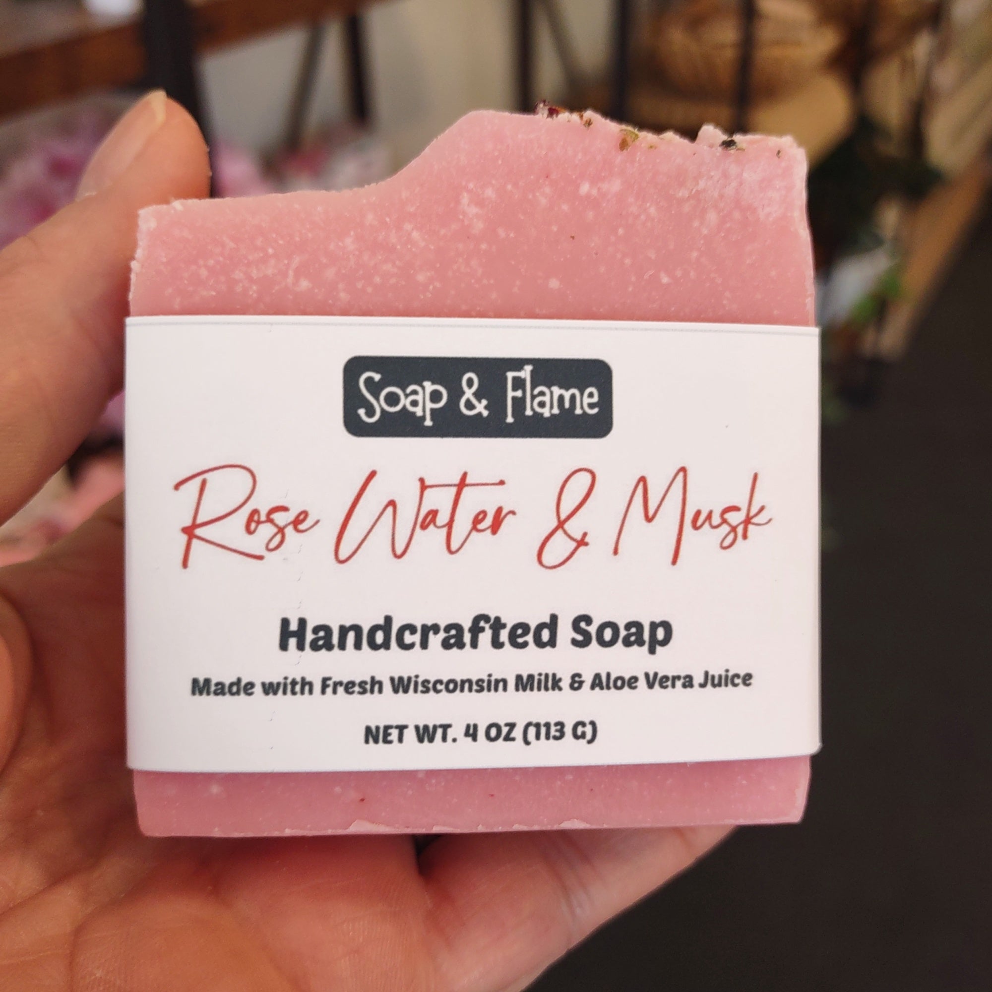 Rose Water & Musk Soap with Milk & Aloe