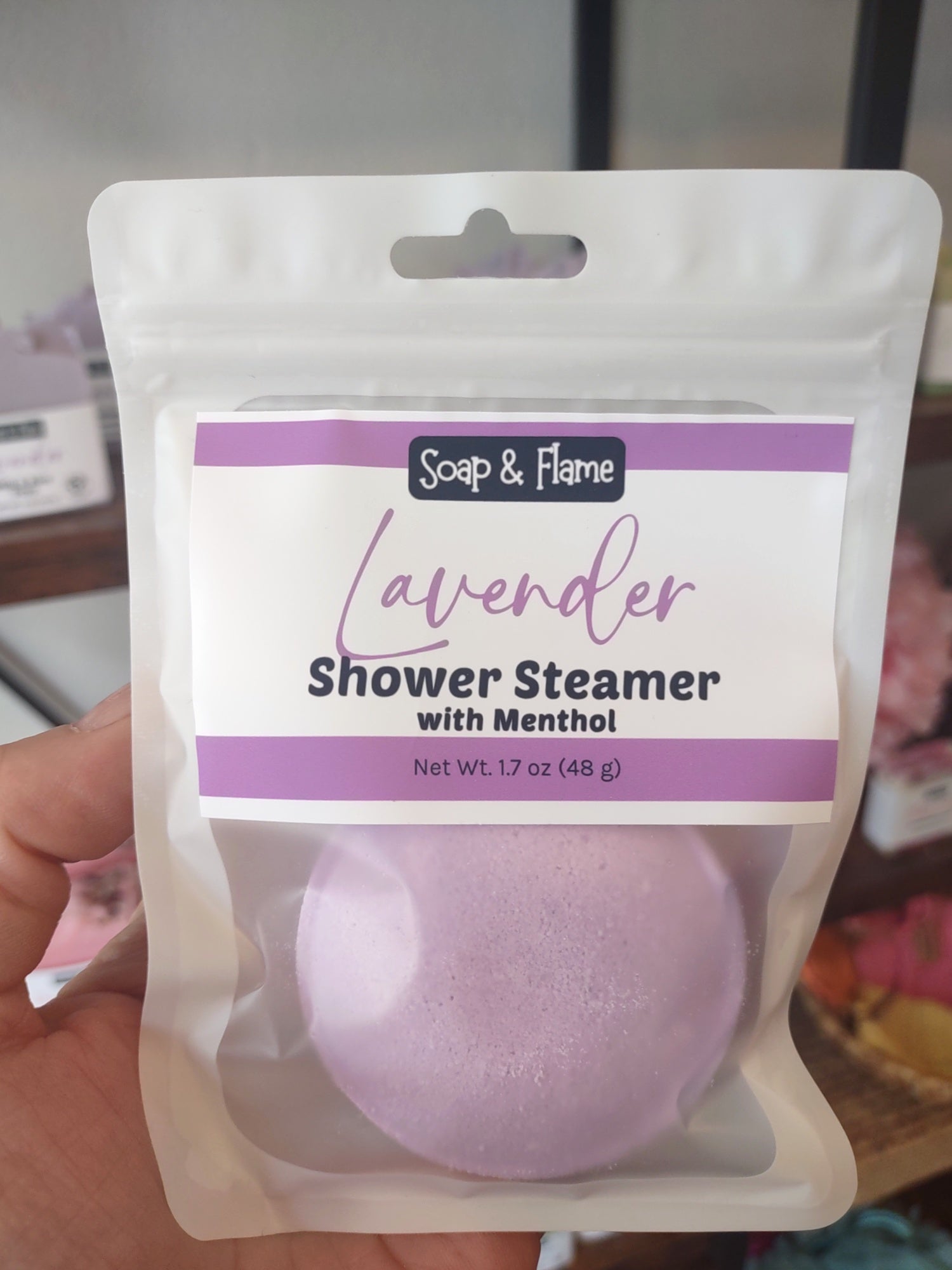 Lavender Shower Steamer with Menthol
