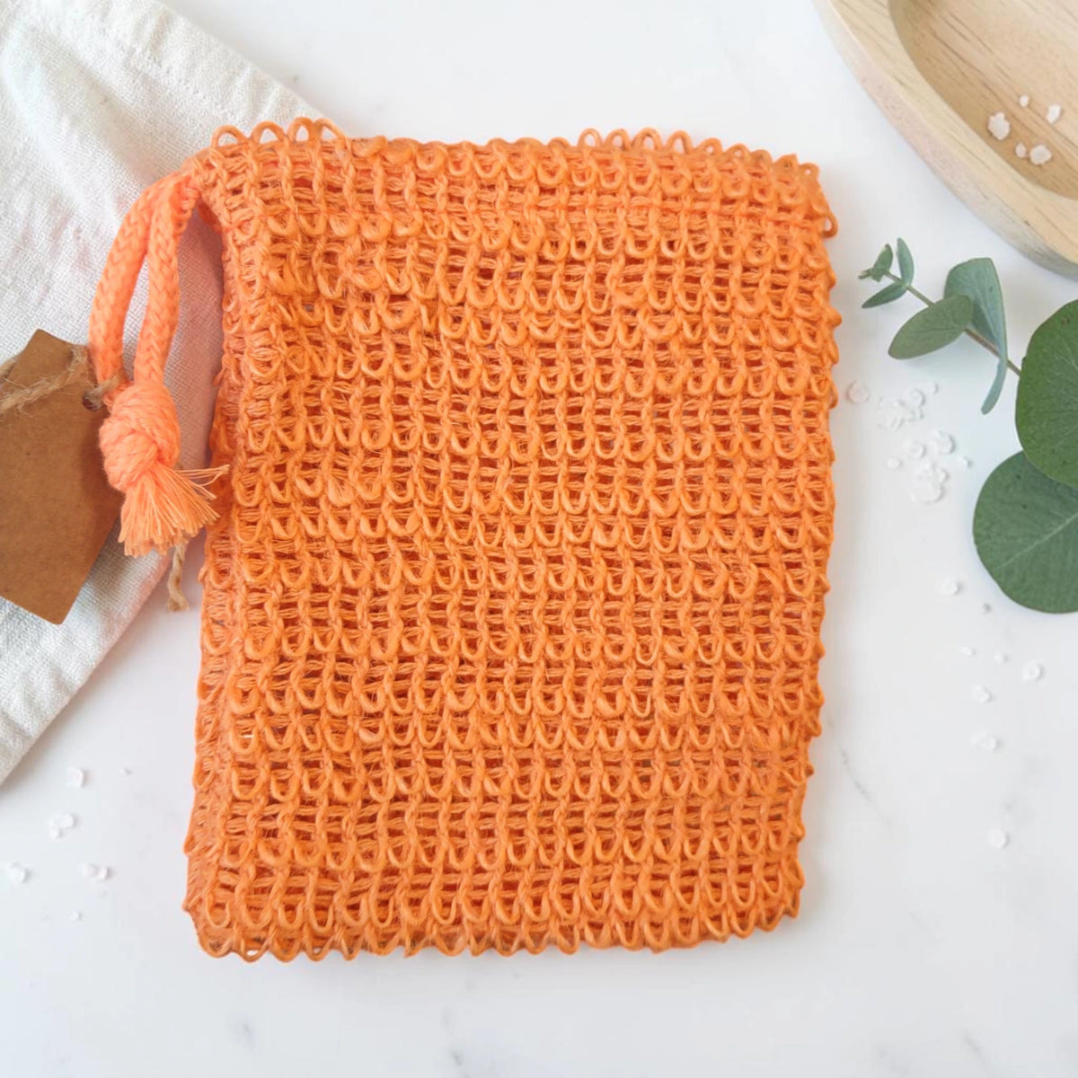 Sisal Soap Bag - Orange
