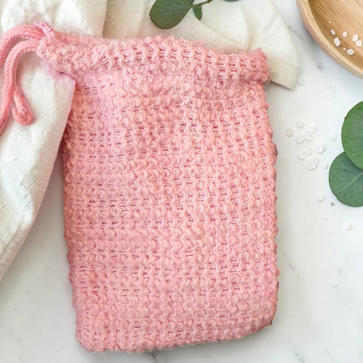 Sisal Soap Bag - Light Pink