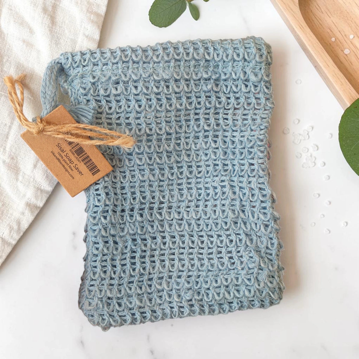 Sisal Soap Bag - Blue