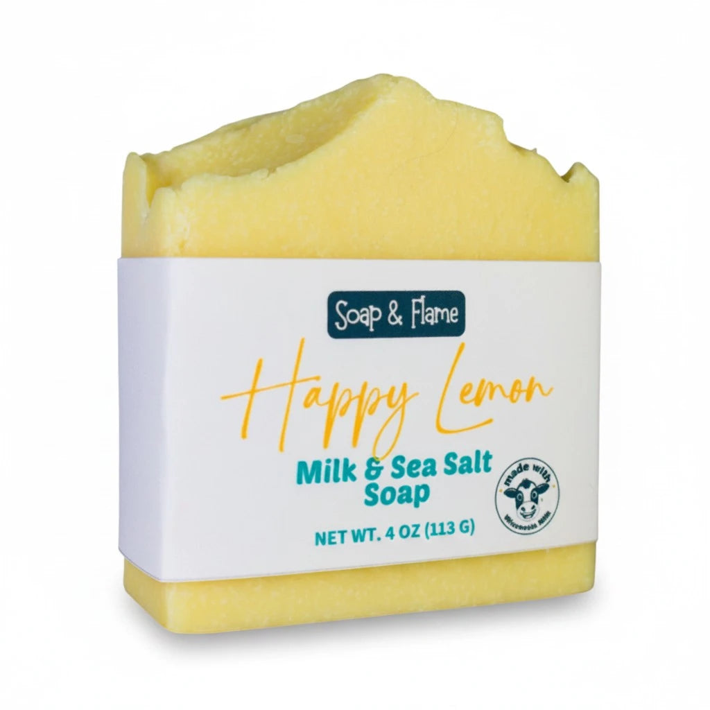 Happy Lemon Milk & Sea Salt Soap Bar